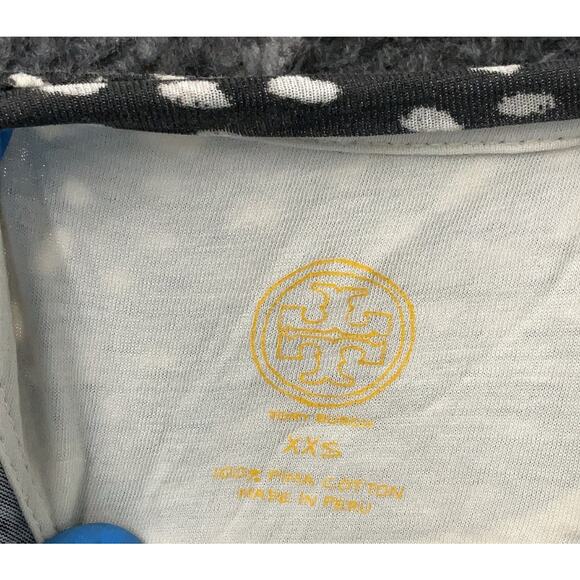 Tory Burch Pima Cotton Tshirt Top XXS & Jeggings SZ 25 Black White Dots Outfit - Picture 6 of 10